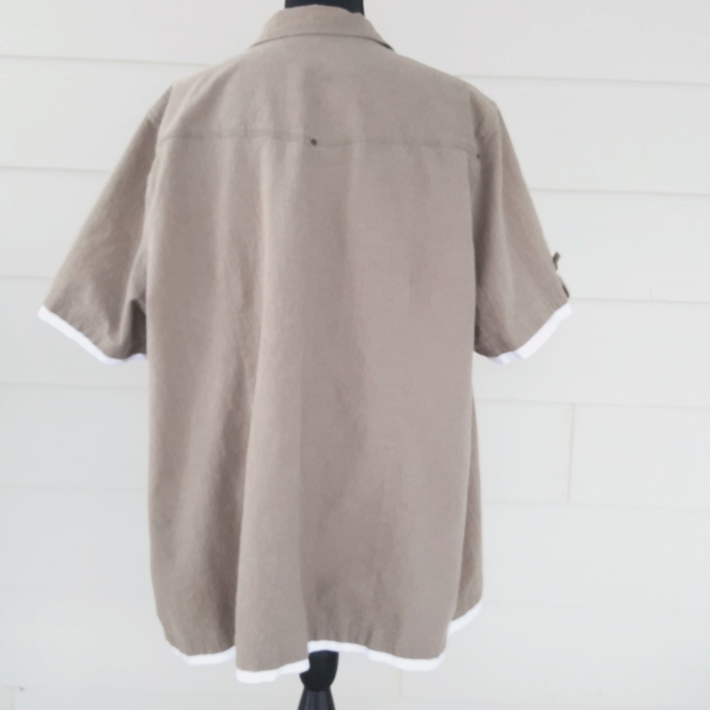 Penningtons Cotton Military-style Top (4X) - Picture 4 of 9